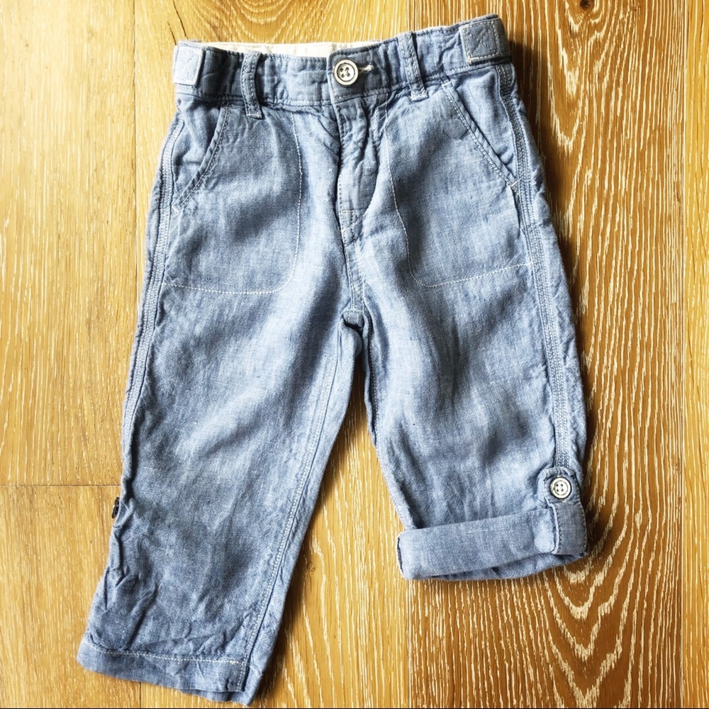 Baby Gap 18-24 month chambray pants EUC